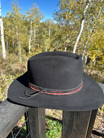 The Midnight Mayhem Black Rabbit Fur Cowboy Hat
