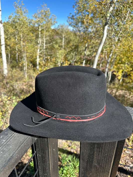 The Midnight Mayhem Black Rabbit Fur Cowboy Hat