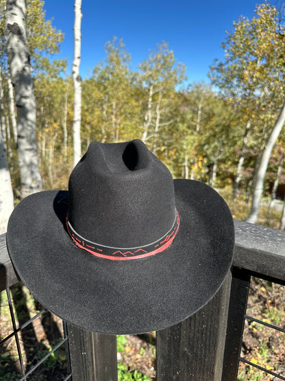 The Midnight Mayhem Black Rabbit Fur Cowboy Hat