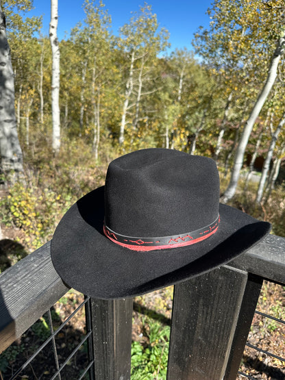 The Midnight Mayhem Black Rabbit Fur Cowboy Hat