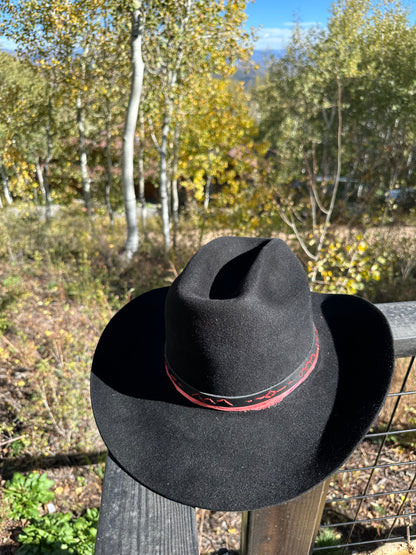 The Midnight Mayhem Black Rabbit Fur Cowboy Hat